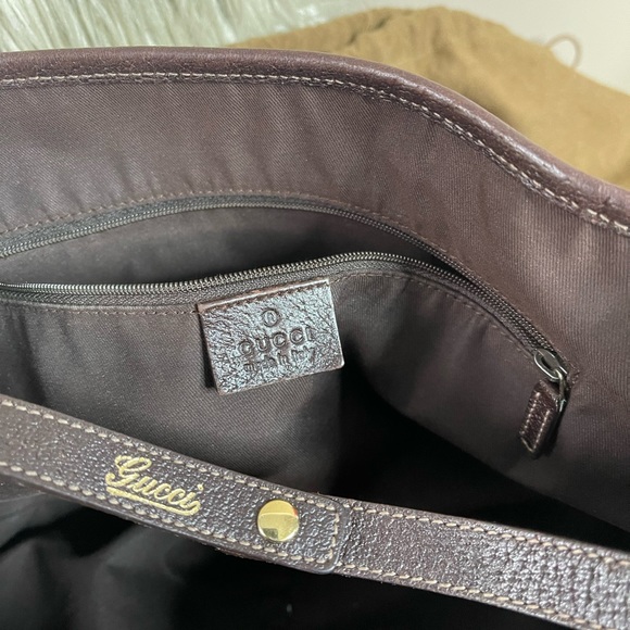 Authentic GG Gucci Canvas Abbey Tote - Picture 9 of 16